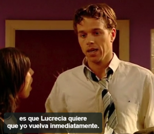 Sam dice "Lucrecia quiere que yo vuelva inmediatamente".